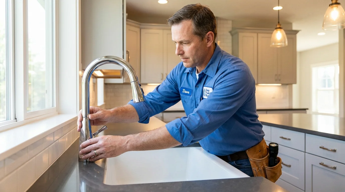 Kitchen faucet installation by Johns Plumbing LLC in Newberry